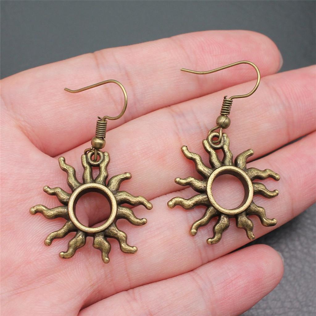 Ohrhänger Sonne Mond Vintage Schmuckzubehör Ohrringgröße 18x19mm QE030