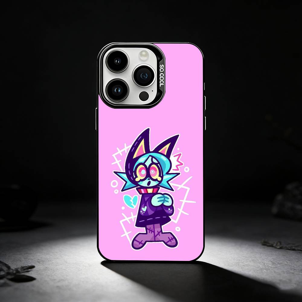Anime P-Psychocuties Phone Case For iPhone 17,16,15,14,13,12,11 Plus,Pro Max,XS,Colored silver phone case iPhone14Pro