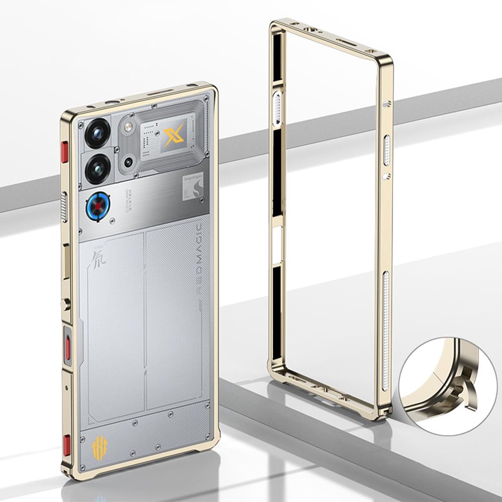 Bumper Cases For ZTE nubia Red Magic 10 Pro+ 5G/10 Pro 5G Metal Frame Heat Dissipation Cover with Lens Protector