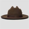 Roll Brim Wool Hat for Adult Stage Performances Hat Theme Party Costume Hat Masquerade Dress Up Hat Music Festival Hat