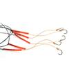 5 sacchetti Acciaio ad Alto Tenore di Carbonio Filo da Pesca Amo con 5 Amo Singolo Montature Girella Esca da Pesca Goccia Acqua 10g Pesca 3#-13#