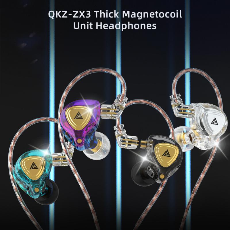 QKZ ZX3 Mobile Phone Headset, Cable with Wheat Headset Running Sports Headset