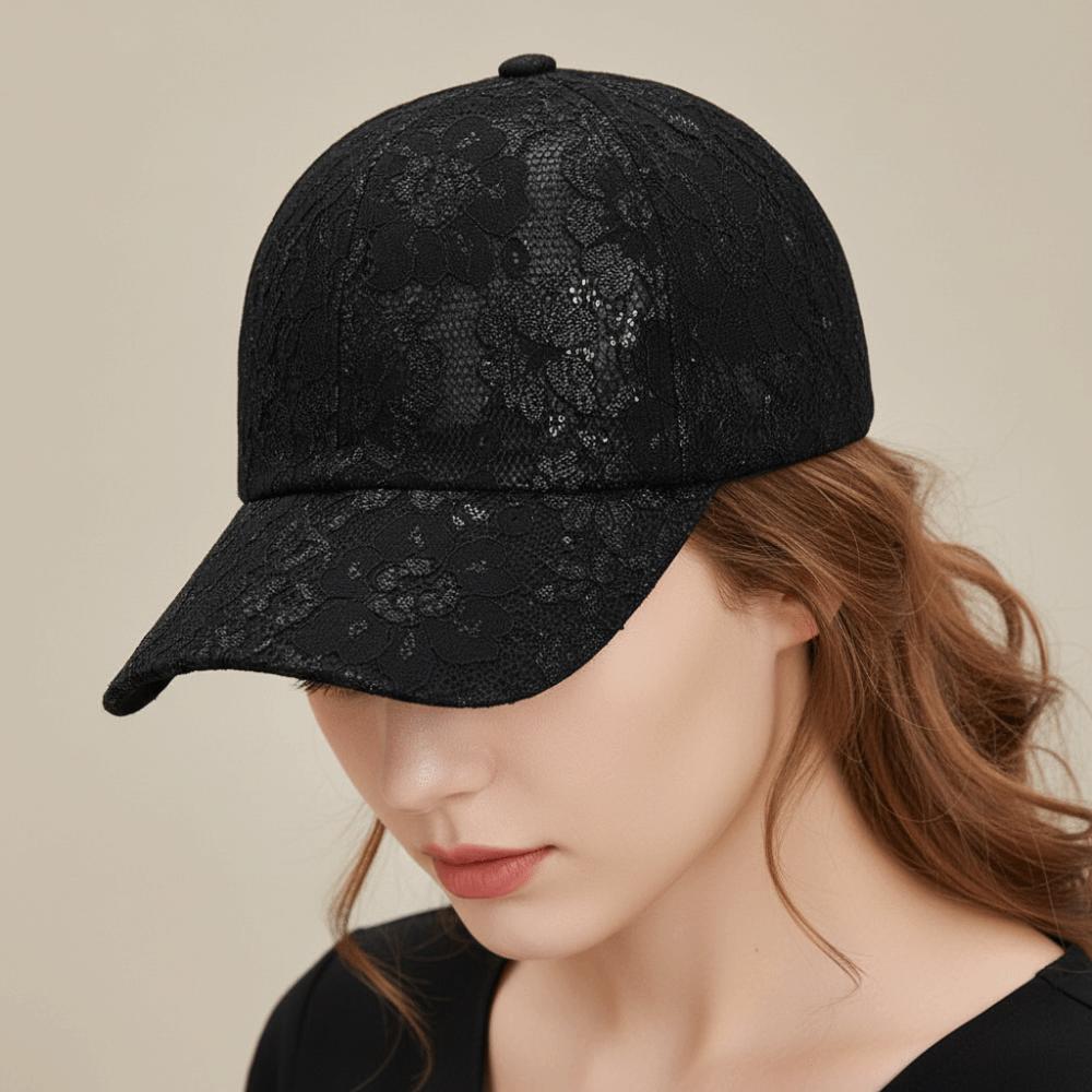 Breathable Floral Lace Baseball Cap Adjustable Streetwear Hat Fashion Outdoor Sun Hat For Women