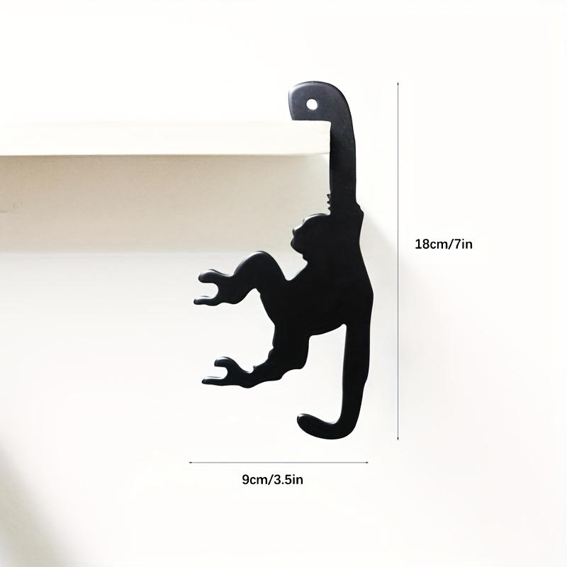 

Простая установка Чугунная вешалка-обезьянка Модная настенная декоративная вешалка для хранения, Для кухни, ванной комнаты Многофункциональный декоративный дизайн