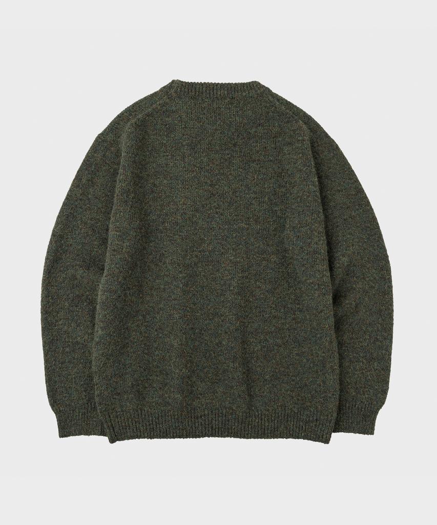 LETTERCOMO Daily Wool Round Knit Green