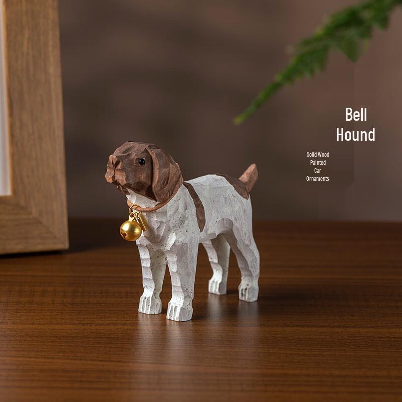 OLOMM Artisan Wooden Shiba Inu Car & Home Decor
