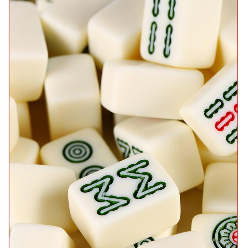 Waterproof China-Chic Mahjong Portable Mini Mahjong Creative Portable Outdoor Travel Mahjong