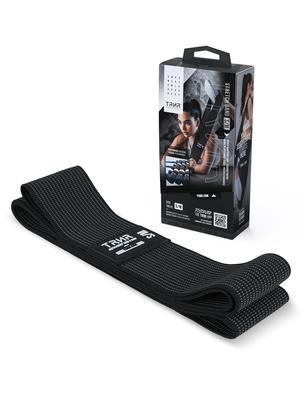Trainer Training Band Stretch Band Muscle Training Rubber Strong Exercise Dark Gray Size [TRNR] (Single/Maximum Strength) / S-M