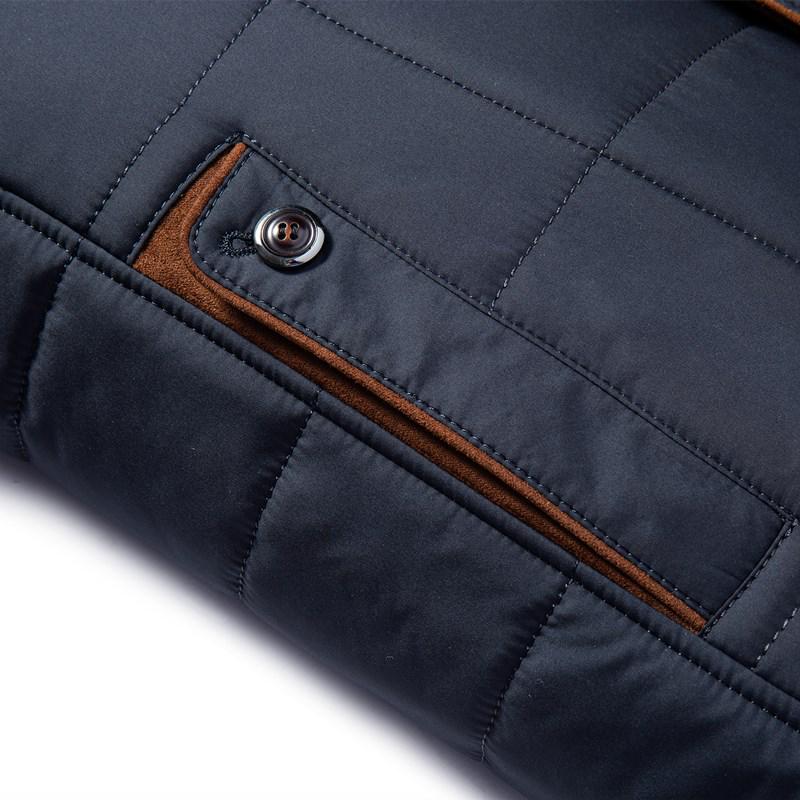 2025 Winter Men's Thickened Cotton Jacket with Stand-up Collar