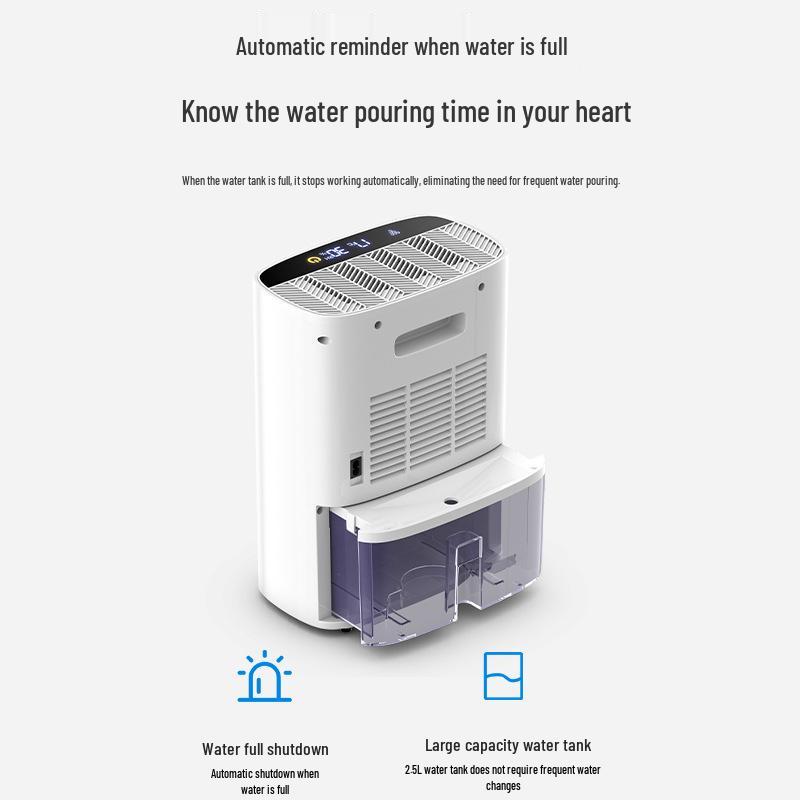 AUX High Power Indoor Dehumidifier - Bedroom & Home Moisture Absorber