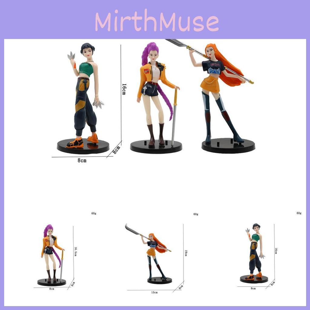 Kpop Dämonenjäger PVC Sammlerfigur mit Ständer und Zubehör zum Sammeln und Ausstellen