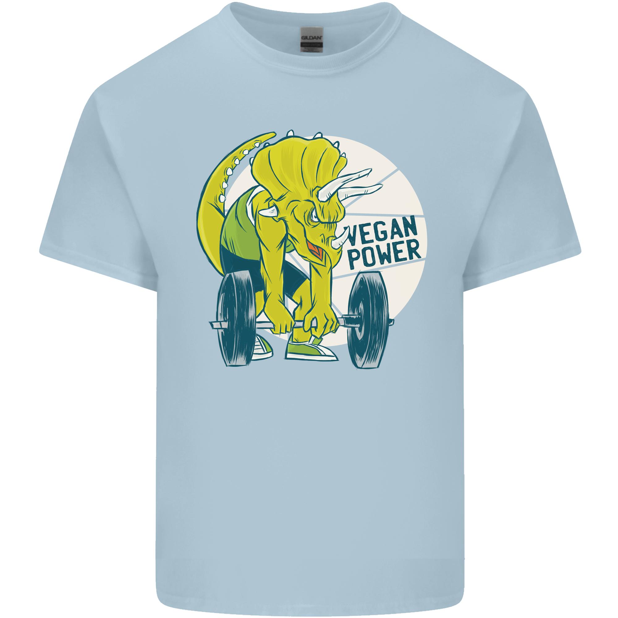 Vegan Power Gym Bodybuilding Vegetarian Unisexs Light Cotton TShirt S