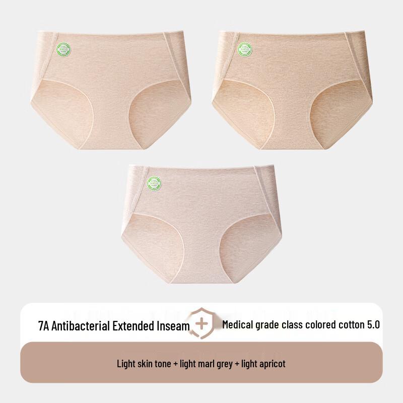 Yuzhaolin Women's Antibacterial Seamless Briefs 3-Pack