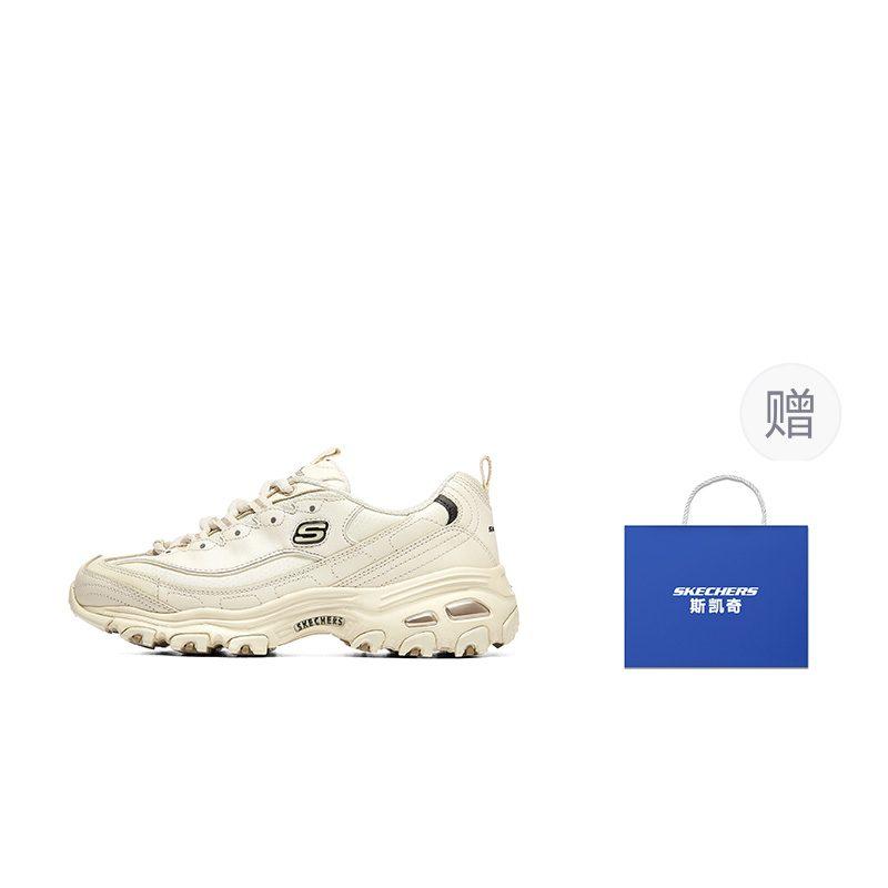 Skechers D'Lites 1.0 Little White Bear Textile, Synthetic Leather Abrasion Resistant Abrasion Resistant Low Top 11931-OFWT