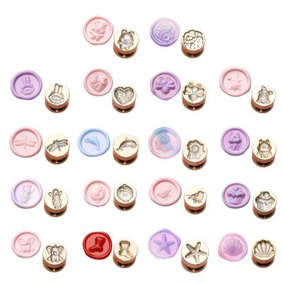 Animal Sealings Wax Stamp for DIY Christmas Envelopes Card Wedding Invitation Decorations Cake Foxes Wax Seal Stamp