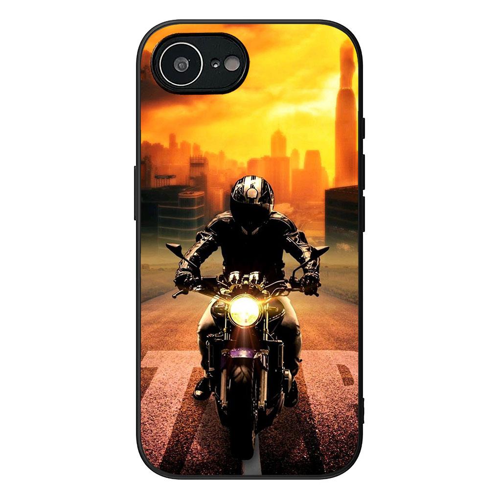 Weiche Hülle für Apple iPhone 17 16 14 15 Pro Max Plus 15+ 16E XR ProMax Air 16+ Handyhülle Motorrad Sport Moto Cross