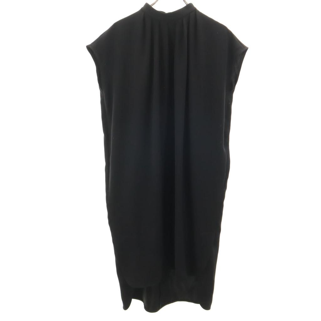 ENFOLD French sleeve Tuck Bottleneck Long dress 36 Black series Women Used