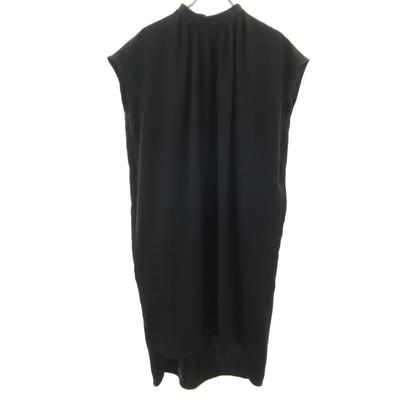 ENFOLD French Sleeve Tuck Bottleneck Long Dress 36 Black Series Women Used
