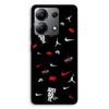 Phone Case - MANIACASE - Xiaomi Redmi Note 13 4G - Silicone TPU - NIKE JORDAN - White/red/black