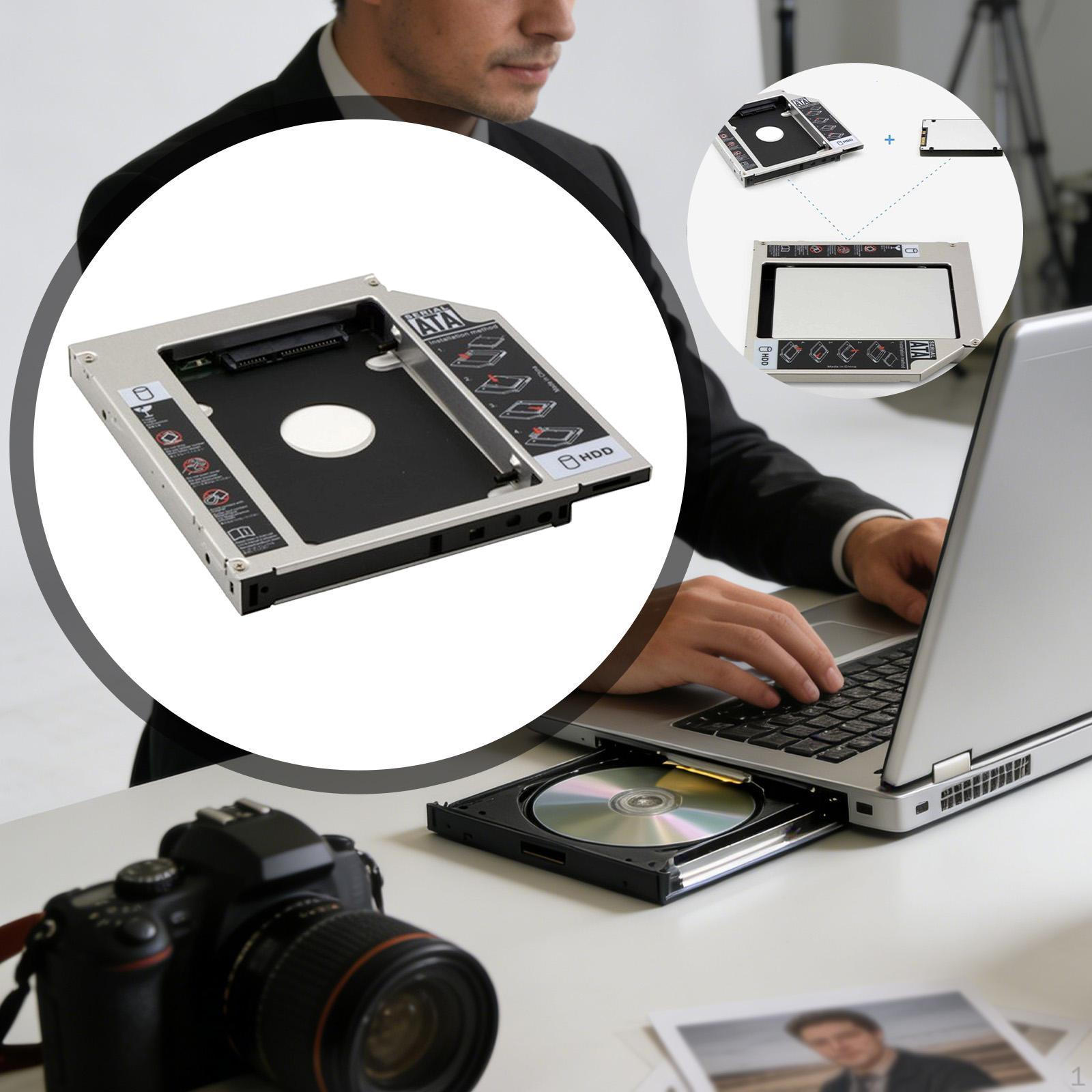 

Hard Drive Adapter Tray Case Plug and Play Part Double Channel Support Enclosures for 2.5 inch i II 12.6cmx12.7cmx9mm