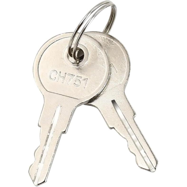 10Pcs CH751 Keys 751CH RV Keys Compatible with RV Compartments RV Campers Push Locks, Storage Cabinets, Door Locks, Trailers, Boats Locks, T-Handles