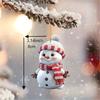 10Pcs Christmas Decoration Pendant 2D Acrylic Christmas Snowman Christmas Tree Pendant for Home Decor Navidad New Year Gifts