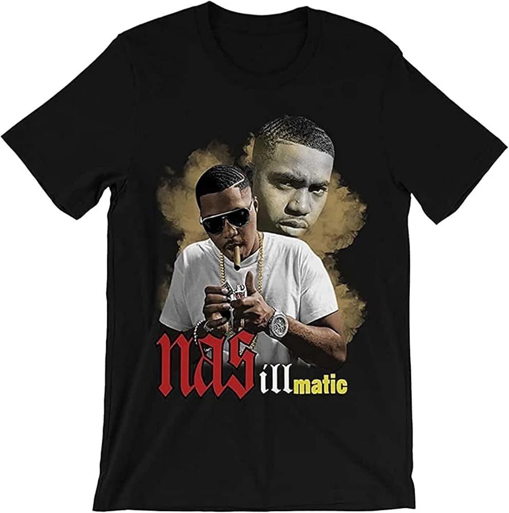 Nas Illmatic Black Cotton Tshirt Full Size S5xl Mi735 S