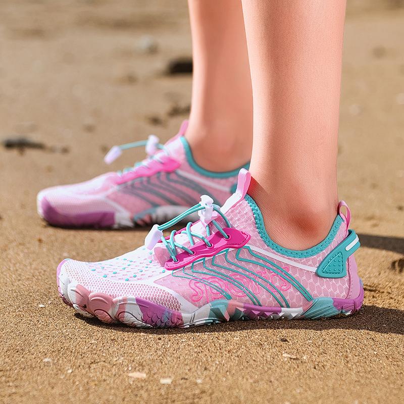 Fashion Summer Upstream Wading Shoes Five Fingers Beach Barefoot Colorful Sandals Men Women Pool Swimming Portable Aqua Sneakers Unisex