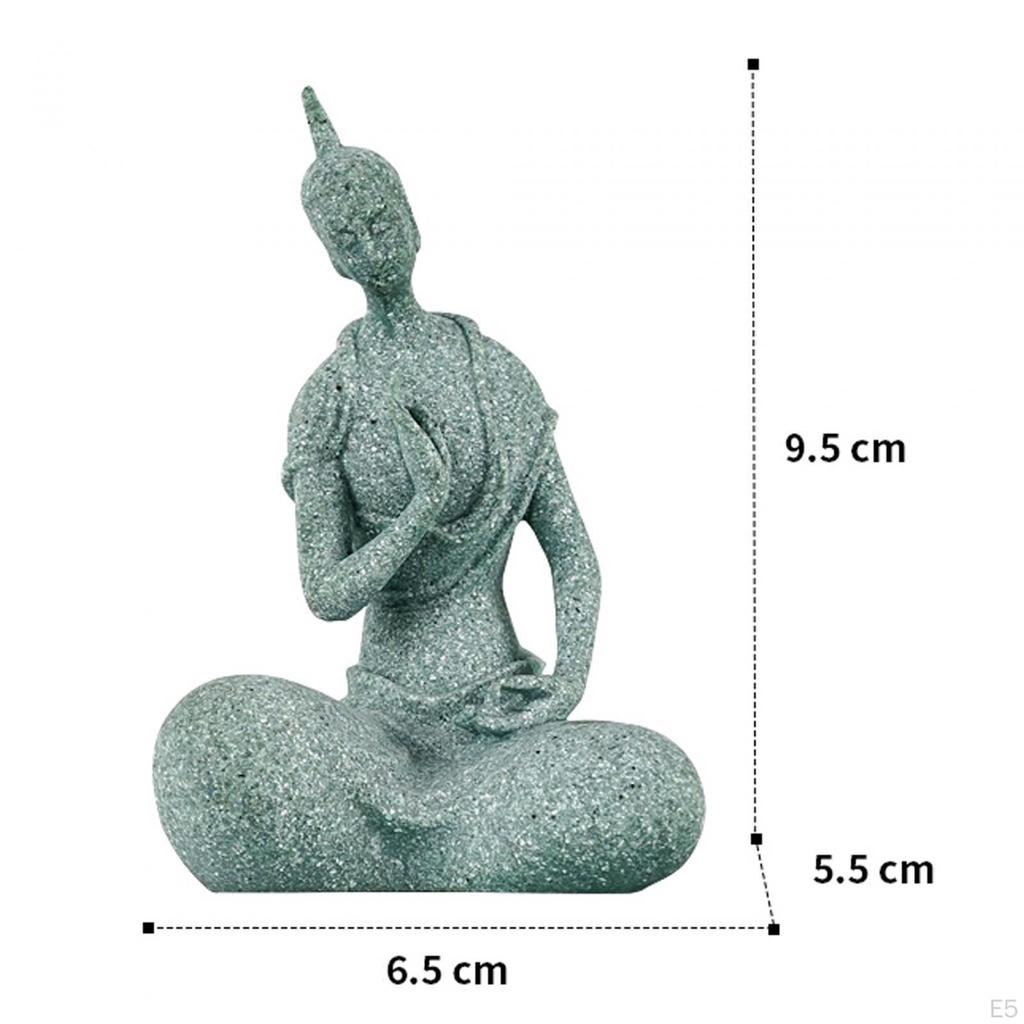 Aquarium Meditierender Buddha Harz Statue Skulptur Aquarium Figur Schreibtisch