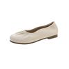 French gentle wind shallow mouth grandma shoes women's 2025 new summer with skirt one pedal soft flat sole maternity shoes