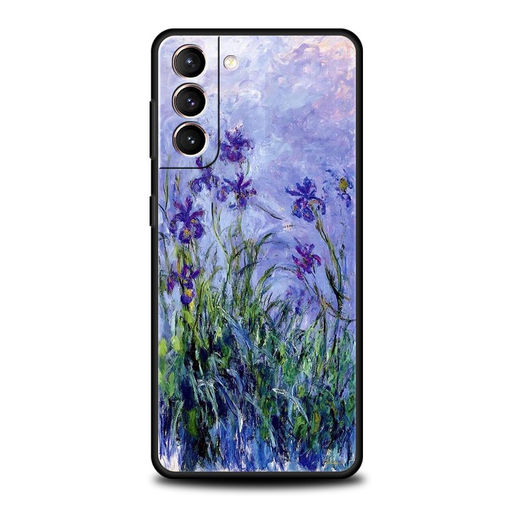 Claude Monet Impressionist Arts Phone Case For Samsung Galaxy S24 S23 Ultra S22 S21 S20 FE 5G S10 S10E S9 Plus S8 Black Cover