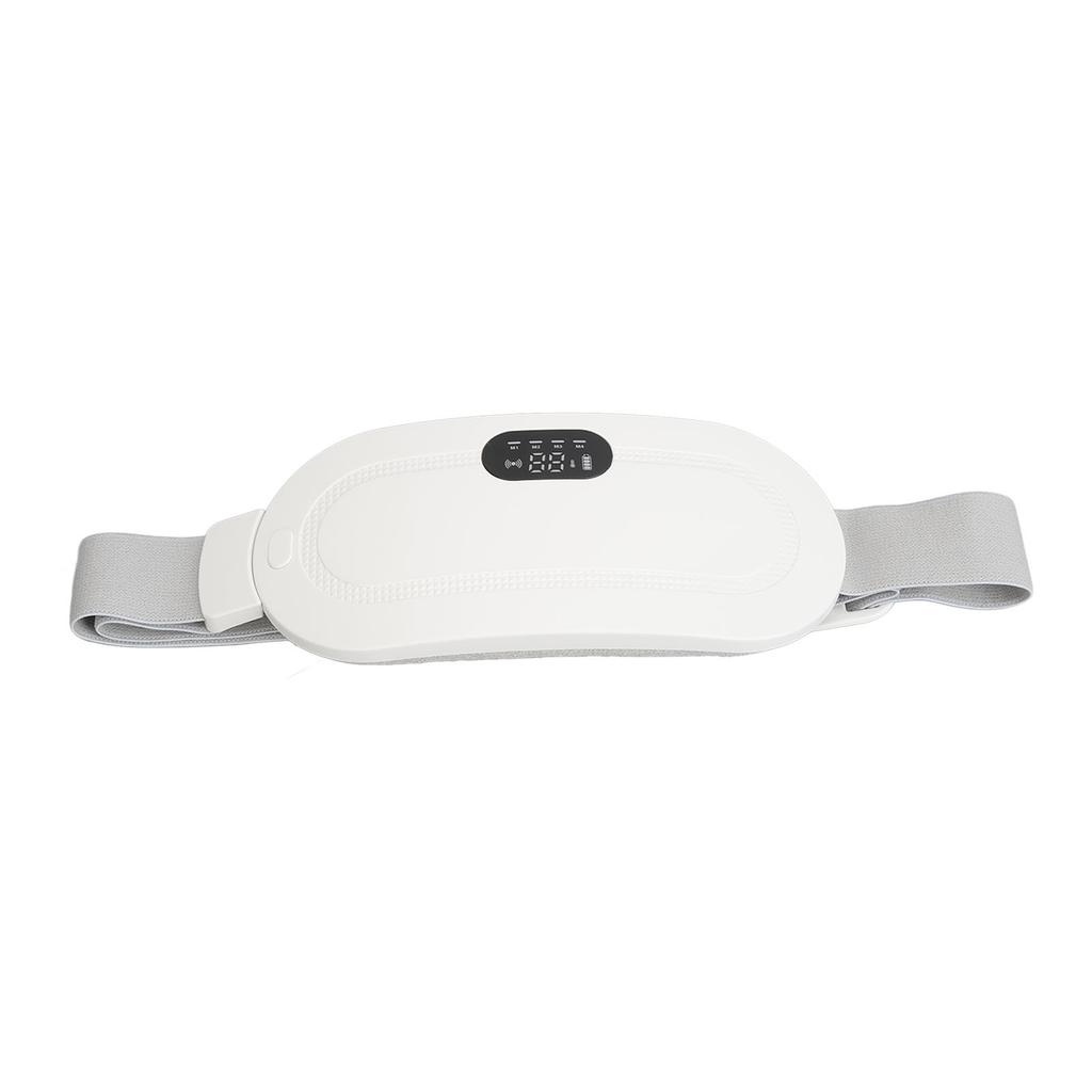 Menstrual Heated Belt Hot Compress Promote Circulation Electric Waist Belt for Wome White