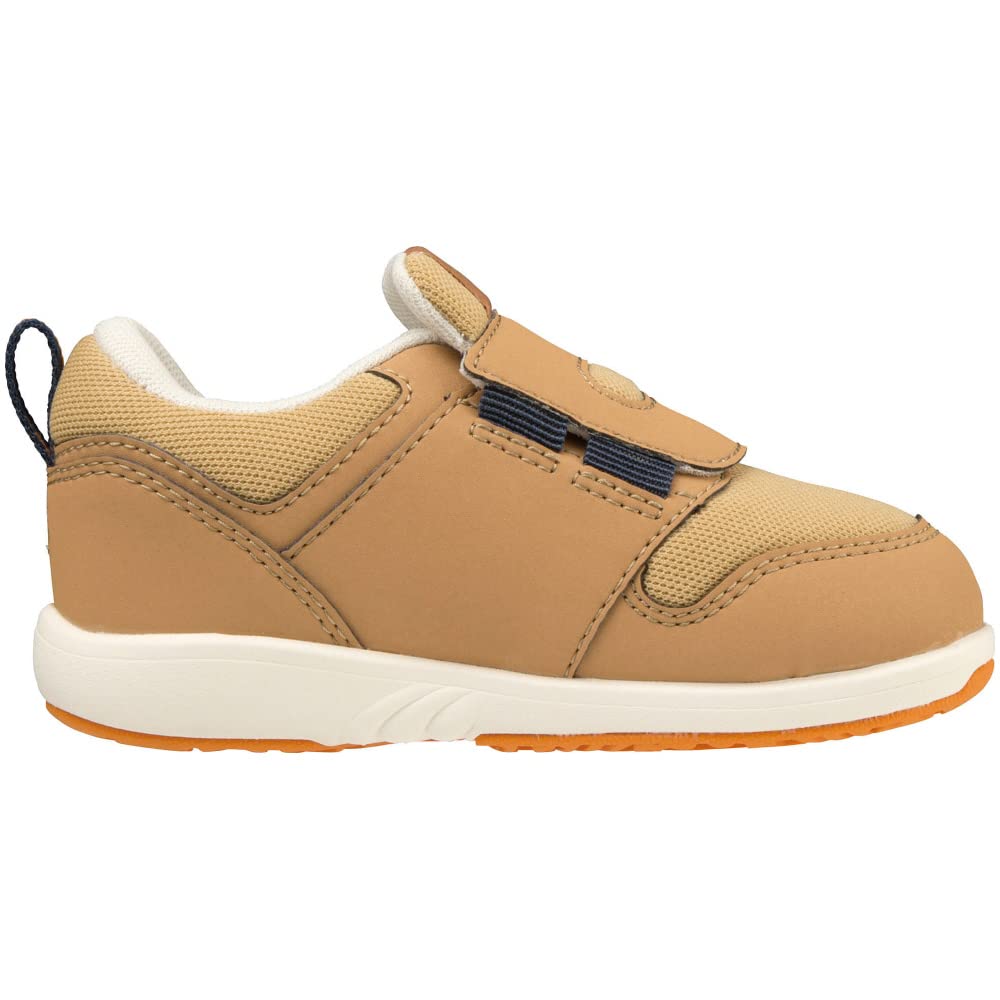 Mizuno Premore Infant 2 Sizes Athletic for Boys and Kids' Shoes, 13-16cm, Shoes, Girls, Kindergarten, Camel/Navy, 15.5cm
