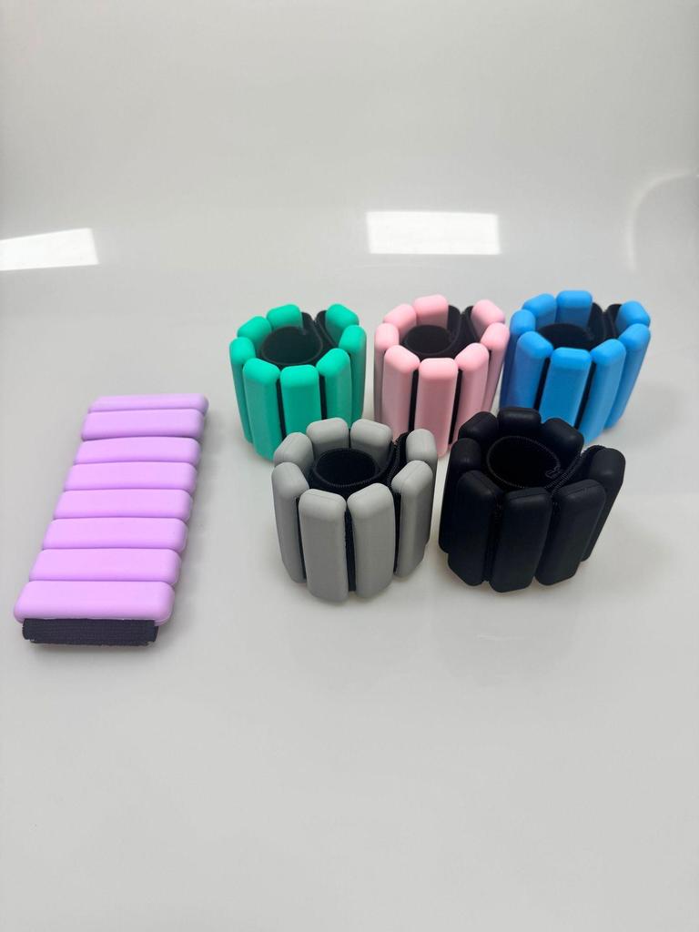 Silicone Weighted Wrist and Ankle Bands for Yoga and Fitness