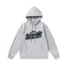 Foreign trade new rainbow color matching letter embroidery velvet loose hooded sweater casual trousers set men and women the same style