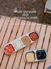 304 Stainless Steel Outdoor Divided Sauce & Seasoning Dish - Dual & Triple Grid for Camping