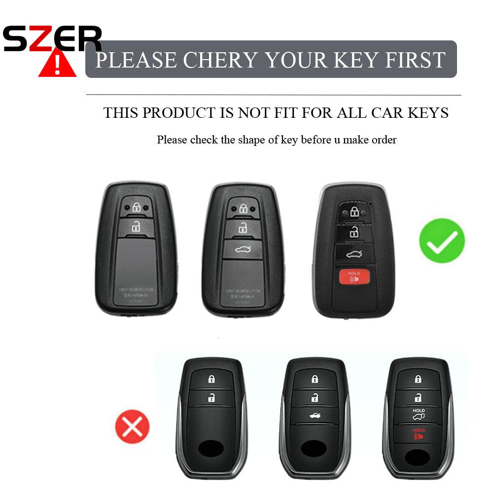 4 Buttons Tpu Remote Car Key Case Cover For Toyota Chr Camry Corolla Rav4 Highlander C-Hr Prius Land Cruiser Prado Key Chain Fob