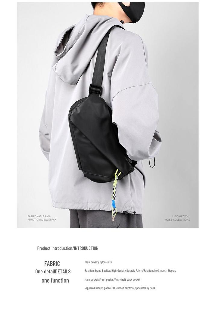 2026 Men's Trendy Single Shoulder Crossbody Bag - Casual & Stylish Student Edition