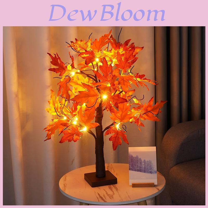Led Maple Tree Light With 24 Leds For Thanksgiving Christmas Party Home Decoration Indoor Garden Scene