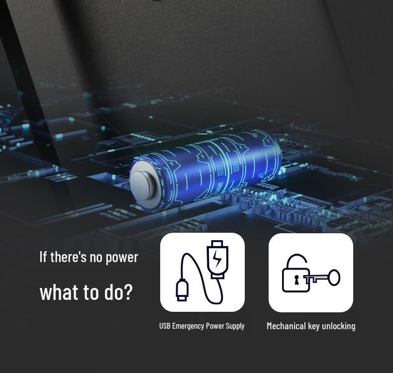 Tuya One-Grip Smart Lock: Fingerprint & Password Home Entrance Security