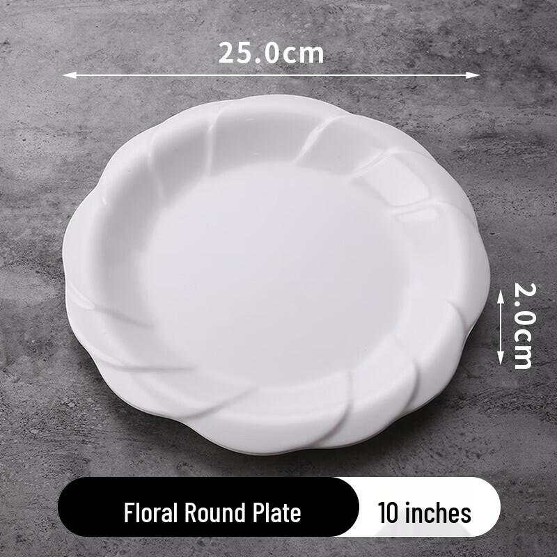 

Melamine Rectangular Fast Food Plate (10-Pack)
