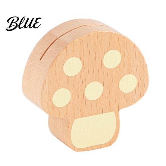 Postcard Display Holder Wooden Mushroom Place Card Holder Mini Hedgehog Table Number Stand