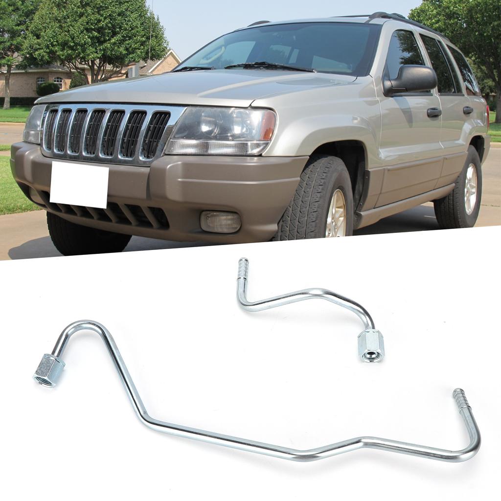 2pcs Transmission Cooler Lines On Radiator 52079753AB Replacement for Jeep Grand Cherokee