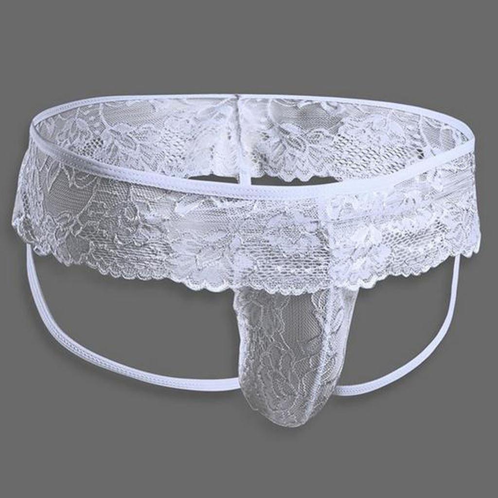Sexy Men Lingerie Lace G-string Bikini Underwear Underpants Nightclub Stage