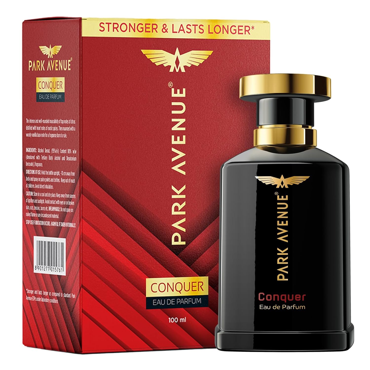 

Park Avenue Conquer Eau De Parfum Men 100ml Long Lasting Luxury Woody Spicy Fragrance Gift for Every Occasion