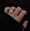 HENGSHENG Simple Versatile Natural Freshwater Pearl Rice Shape 3-4mm Elastic 925 Silver Rings For Women Girls Jewelry Gift