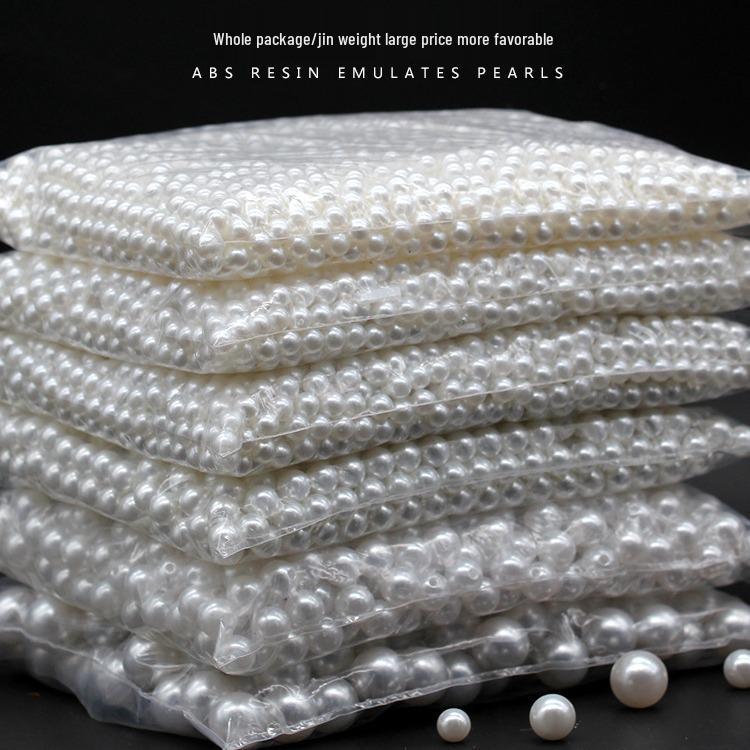 

Разноцветные блестящие имитации жемчуга АБС-пластиковые бусины для браслетов и аксессуаров 6MM 50g ~480 pieces