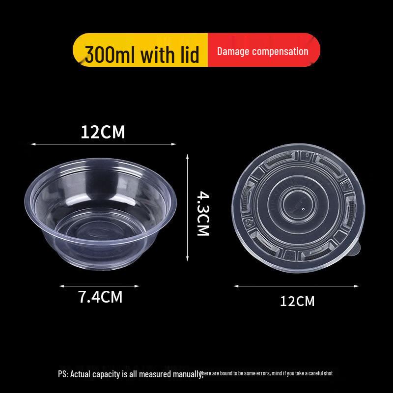 Disposable Corn Starch Soup/Takeout Bowls with Lids