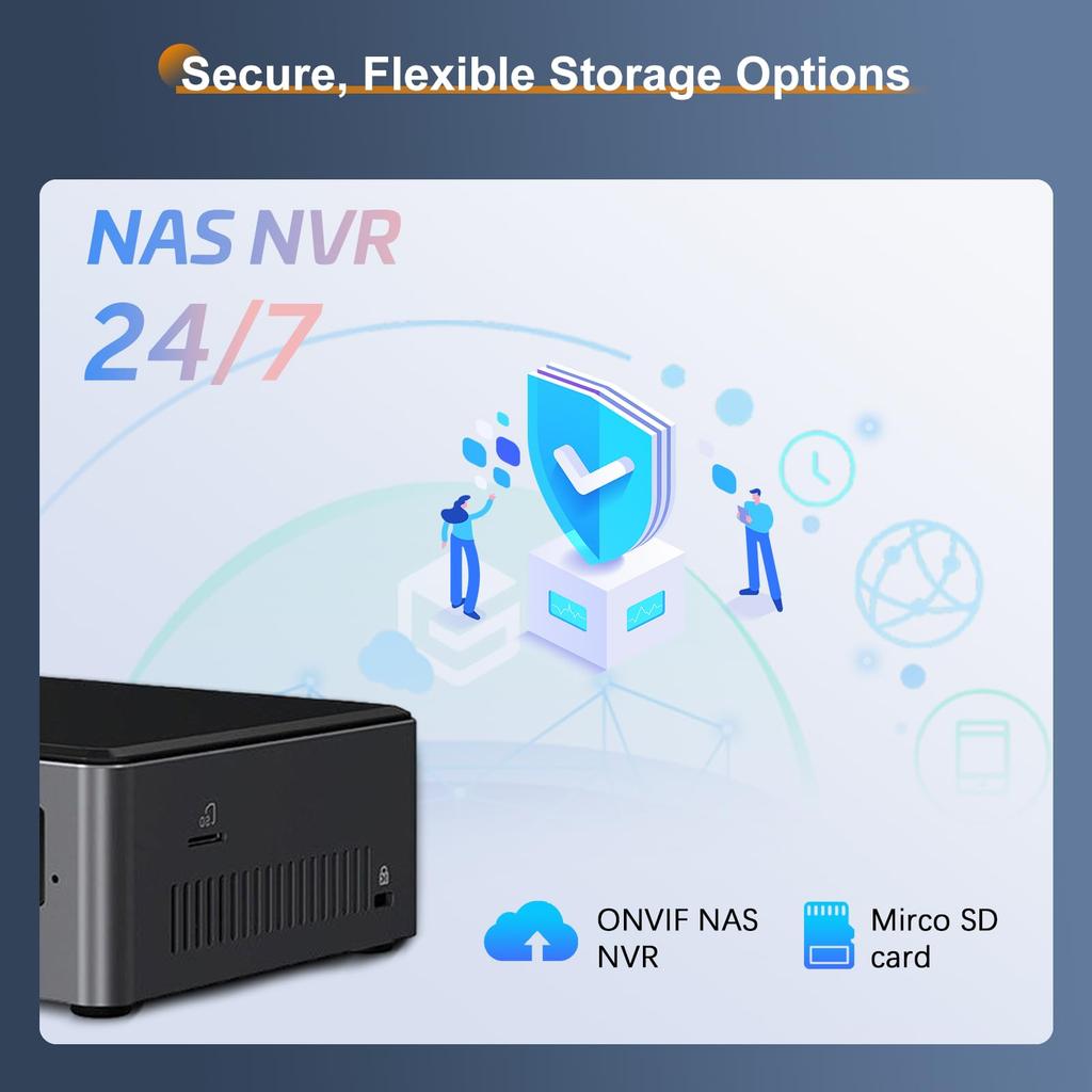 Ctronics Outdoor Security Camera Set of 2K Auto AI Human 8 Preset Color Night Vision Spotlight Remote 128GB Micro SD Card IP66 4, WiFi, 3MP, Tracking,