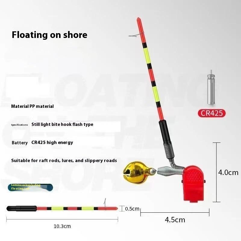 1pc Pêche de Nuit Bâton Lumineux pour Canne à Pêche Amovible Alarme de Touche Pêche Bâton Lumineux Flotteur Matériel Lampe Électronique pour Canne